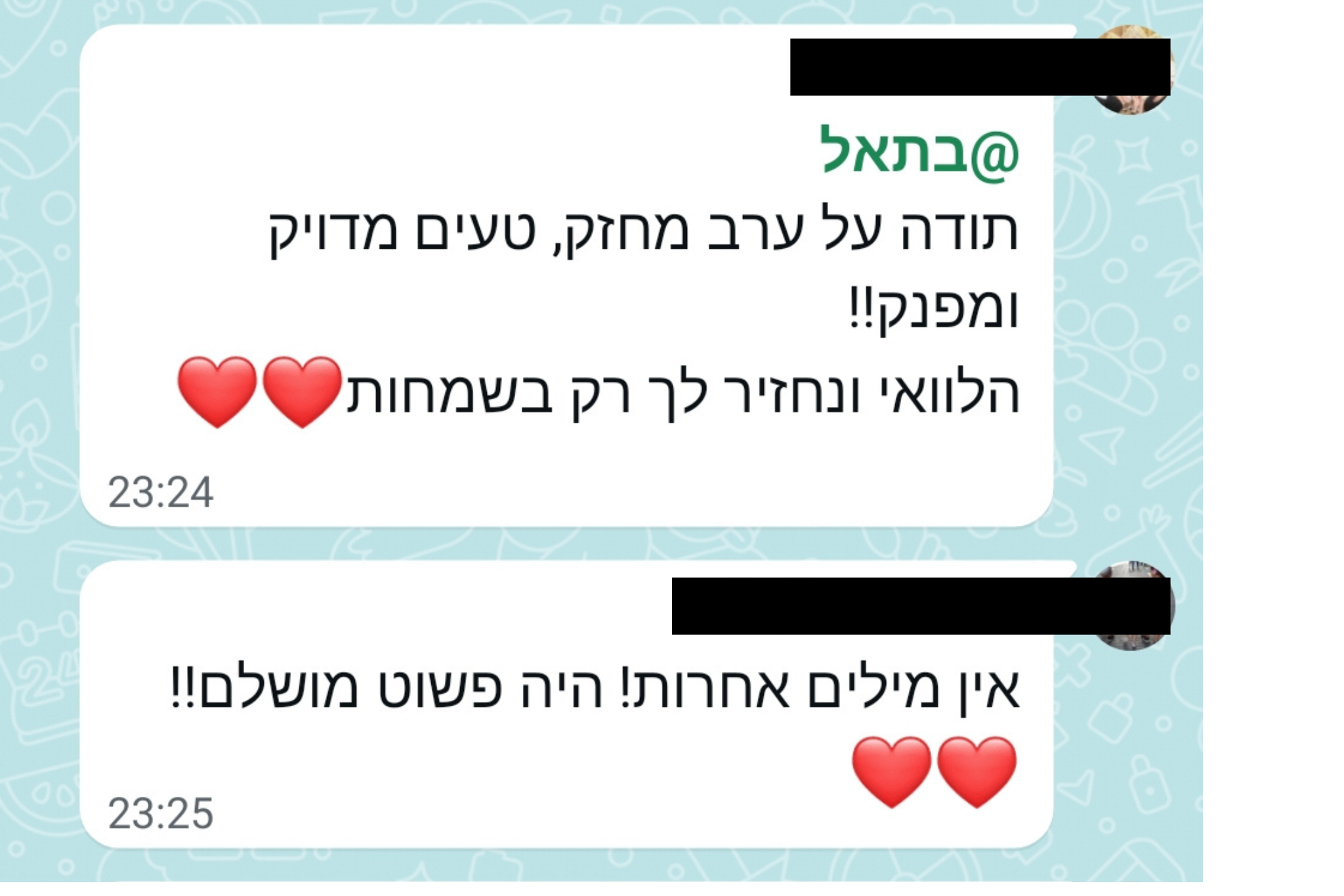 המלצה משיחת וואטסאפ 3